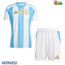 Argentina Hjemmedraktsett Barn Copa America 2024 Kortermet (+ Korte bukser)